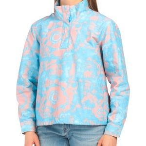 Mountain And Isles Lightweight Partial Button Neck Windbreaker NWT